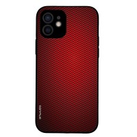 Θήκη Sonique Carbon Series για Apple iPhone 12 Κόκκινο