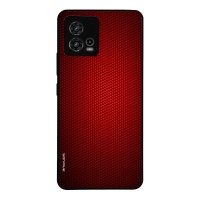 Θήκη Sonique Carbon Series για Motorola Moto G72 Κόκκινο