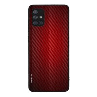 Θήκη Sonique Carbon Series για Samsung Galaxy A71 Κόκκινο