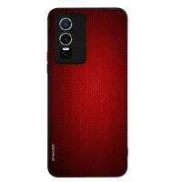 Θήκη Sonique Carbon Series για VIVO Y74s / VIVO Y76 5G Κόκκινο