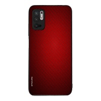 Θήκη Sonique Carbon Series για Xiaomi Redmi Note 10 5G / Poco M3 Pro 5G Κόκκινο