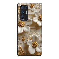 Θήκη Sonique 3D Flower Series για Oppo Find X3 Neo 5G Λευκό