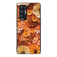 Θήκη Sonique 3D Flower Series για Oppo Find X3 Neo 5G Πορτοκαλί
