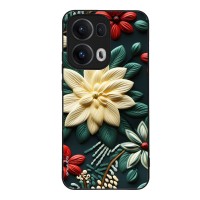 Θήκη Sonique 3D Flower Series για Oppo Reno13 Pro 5G Πράσινο