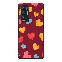 Θήκη Sonique Heart Series για Oppo Find X3 Neo 5G Μπορντώ