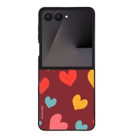 Θήκη Sonique Heart Series για Samsung Galaxy Z Flip 7 Μπορντώ