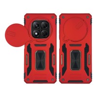 Θήκη Ring Armor CamShield Sonique για Xiaomi Redmi Note 14 Pro 5G / Poco X7 5G Κόκκινο