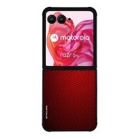 Θήκη Sonique Carbon Series για Motorola Motorola Razr 50 Ultra Κόκκινο