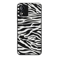 Θήκη Sonique Animal Print Series για Motorola Moto E13 4G Zebra
