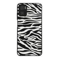 Θήκη Sonique Animal Print Series για Motorola Moto E22 4G Zebra