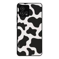 Θήκη Sonique Animal Print Series για Motorola Moto G72 Cow 01