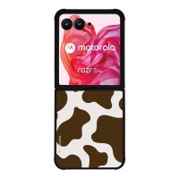 Θήκη Sonique Animal Print Series για Motorola Motorola Razr 50 Ultra Cow 02