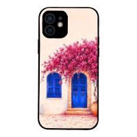 Θήκη Sonique Greek Island Muse Series για Apple iPhone 12 Ροζ Μπουκαμβίλια