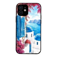 Θήκη Sonique Greek Island Muse Series για Apple iPhone 12 Σαντορινό Γαλάζιο