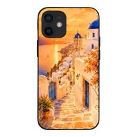 Θήκη Sonique Greek Island Muse Series για Apple iPhone 12 mini Ηλιοβασίλεμα στην Οία