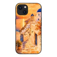 Θήκη Sonique Greek Island Muse Series για Apple iPhone 13 Ηλιοβασίλεμα στην Οία