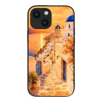 Θήκη Sonique Greek Island Muse Series για Apple iPhone 13 Mini Ηλιοβασίλεμα στην Οία