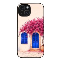 Θήκη Sonique Greek Island Muse Series για Apple iPhone 15 Ροζ Μπουκαμβίλια