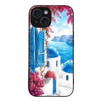 Θήκη Sonique Greek Island Muse Series για Apple iPhone 15 Σαντορινό Γαλάζιο