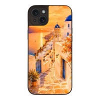 Θήκη Sonique Greek Island Muse Series για Apple iPhone 15 Plus Ηλιοβασίλεμα στην Οία
