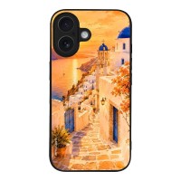 Θήκη Sonique Greek Island Muse Series για Apple iPhone 16 Ηλιοβασίλεμα στην Οία