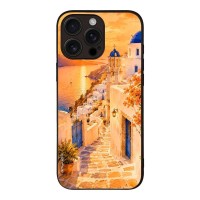 Θήκη Sonique Greek Island Muse Series για Apple iPhone 16 Pro Max Ηλιοβασίλεμα στην Οία