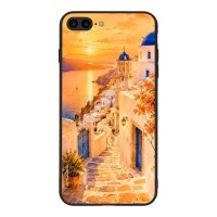 Θήκη Sonique Greek Island Muse Series για Apple iPhone 7 Plus / iPhone 8 Plus Ηλιοβασίλεμα στην Οία