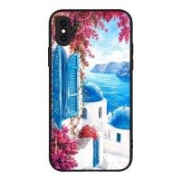 Θήκη Sonique Greek Island Muse Series για Apple iPhone X / iPhone XS Σαντορινό Γαλάζιο