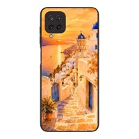 Θήκη Sonique Greek Island Muse Series για Samsung Galaxy A12 Ηλιοβασίλεμα στην Οία