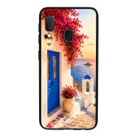 Θήκη Sonique Greek Island Muse Series για Samsung Galaxy A20e Ηλιοβασίλεμα Σαντορίνης