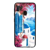 Θήκη Sonique Greek Island Muse Series για Samsung Galaxy A20e Σαντορινό Γαλάζιο