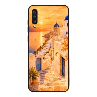 Θήκη Sonique Greek Island Muse Series για Samsung Galaxy A70/A70s Ηλιοβασίλεμα στην Οία