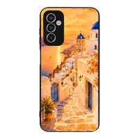 Θήκη Sonique Greek Island Muse Series για Samsung Galaxy M13 4G Ηλιοβασίλεμα στην Οία