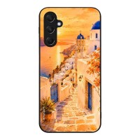 Θήκη Sonique Greek Island Muse Series για Samsung Galaxy M34 5G Ηλιοβασίλεμα στην Οία