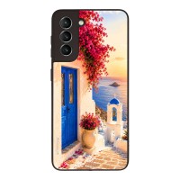 Θήκη Sonique Greek Island Muse Series για Samsung Galaxy S21 Ηλιοβασίλεμα Σαντορίνης