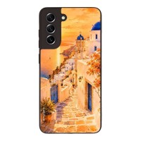 Θήκη Sonique Greek Island Muse Series για Samsung Galaxy S21 FE Ηλιοβασίλεμα στην Οία