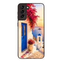 Θήκη Sonique Greek Island Muse Series για Samsung Galaxy S21 Plus Ηλιοβασίλεμα Σαντορίνης
