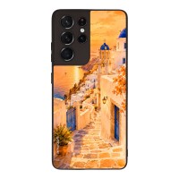 Θήκη Sonique Greek Island Muse Series για Samsung Galaxy S21 Ultra Ηλιοβασίλεμα στην Οία