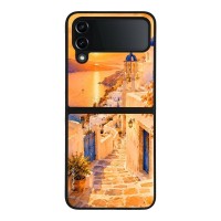 Θήκη Sonique Greek Island Muse Series για Samsung Galaxy Z Flip 4 Ηλιοβασίλεμα στην Οία