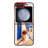 Θήκη Sonique Greek Island Muse Series για Samsung Galaxy Z Flip 6 / Galaxy Z Flip 7 FE 5G Ηλιοβασίλεμα Σαντορίνης