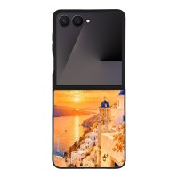 Θήκη Sonique Greek Island Muse Series για Samsung Galaxy Z Flip 7 Ηλιοβασίλεμα στην Οία