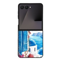 Θήκη Sonique Greek Island Muse Series για Samsung Galaxy Z Flip 7 Σαντορινό Γαλάζιο