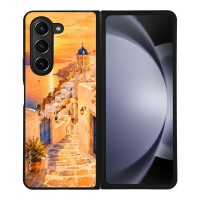 Θήκη Sonique Greek Island Muse Series για Samsung Galaxy Z Fold 5 Ηλιοβασίλεμα στην Οία
