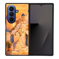 Θήκη Sonique Greek Island Muse Series για Samsung Galaxy Z Fold 7 Ηλιοβασίλεμα στην Οία