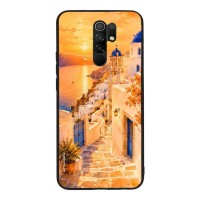 Θήκη Sonique Greek Island Muse Series για Xiaomi Redmi 9 Ηλιοβασίλεμα στην Οία