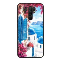 Θήκη Sonique Greek Island Muse Series για Xiaomi Redmi 9 Σαντορινό Γαλάζιο