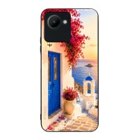 Θήκη Sonique Greek Island Muse Series για Realme C30 Ηλιοβασίλεμα Σαντορίνης