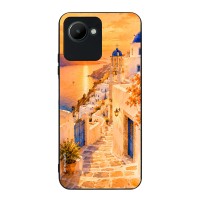 Θήκη Sonique Greek Island Muse Series για Realme C30 Ηλιοβασίλεμα στην Οία