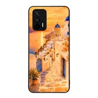 Θήκη Sonique Greek Island Muse Series για Realme GT 5G Ηλιοβασίλεμα στην Οία