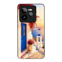 Θήκη Sonique Greek Island Muse Series για Realme GT 7 5G / Realme GT 7T 5G Ηλιοβασίλεμα Σαντορίνης